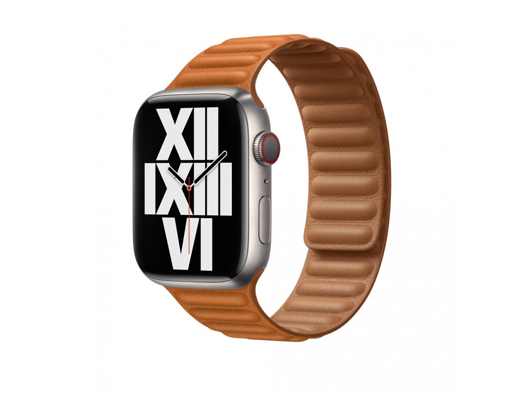 Аксесоар Apple Watch 45mm Golden Brown Leather Link - S/M 18394_1.jpg