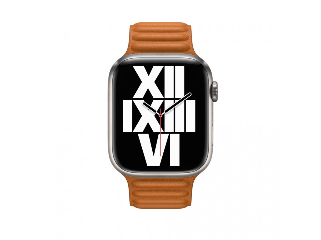 Аксесоар Apple Watch 45mm Golden Brown Leather Link - S/M 18394_5.jpg