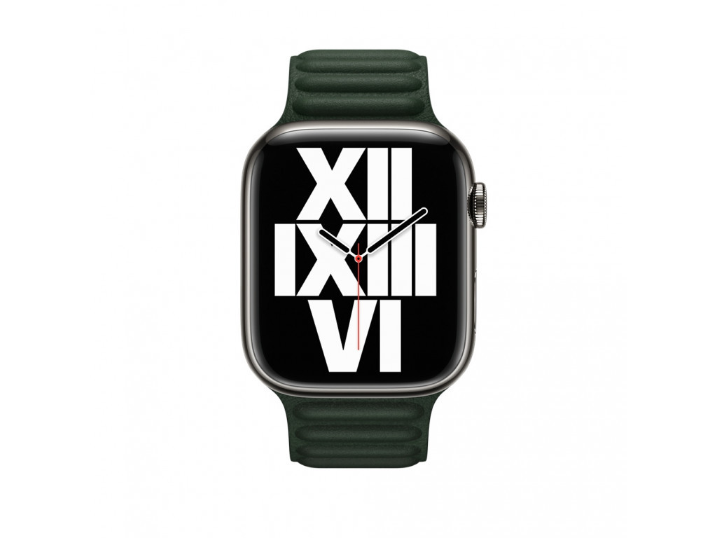Аксесоар Apple Watch 45mm Sequoia Green Leather Link - M/L 18399_11.jpg
