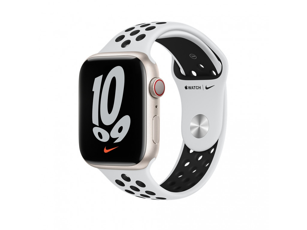 Аксесоар Apple Watch 45mm Pure Platinum/Black Nike Sport Band - Regular 18403_1.jpg