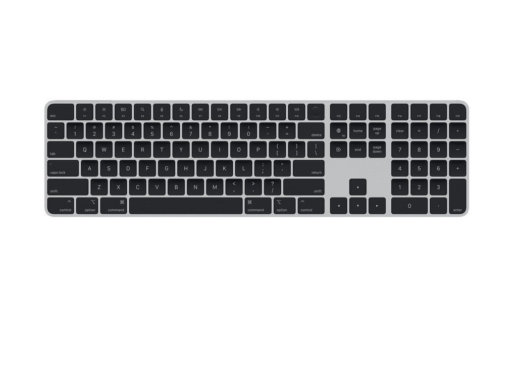 Клавиатура Apple Magic Keyboard with Touch ID and Numeric Keypad for Mac models with Apple silicon - Black Keys - US English 20152.jpg