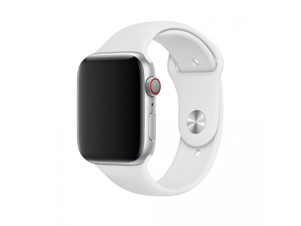 Аксесоар Apple Watch 44mm Band: White Sport Band - S/M & M/L 2455_1.jpg