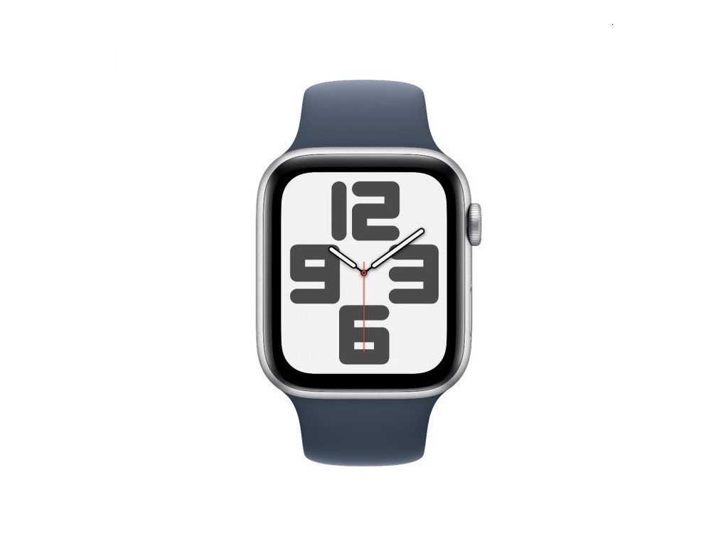 Часовник Apple Watch SE2 v2 GPS 44mm Silver Alu Case w Storm Blue Sport Band - S/M 25460_1.jpg