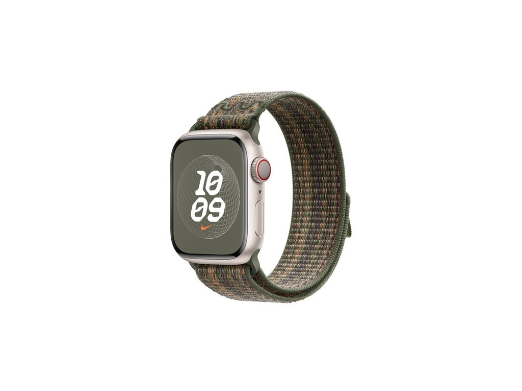 Каишка за часовник Apple 41mm Sequoia/Orange Nike Sport Loop 25639_1.jpg