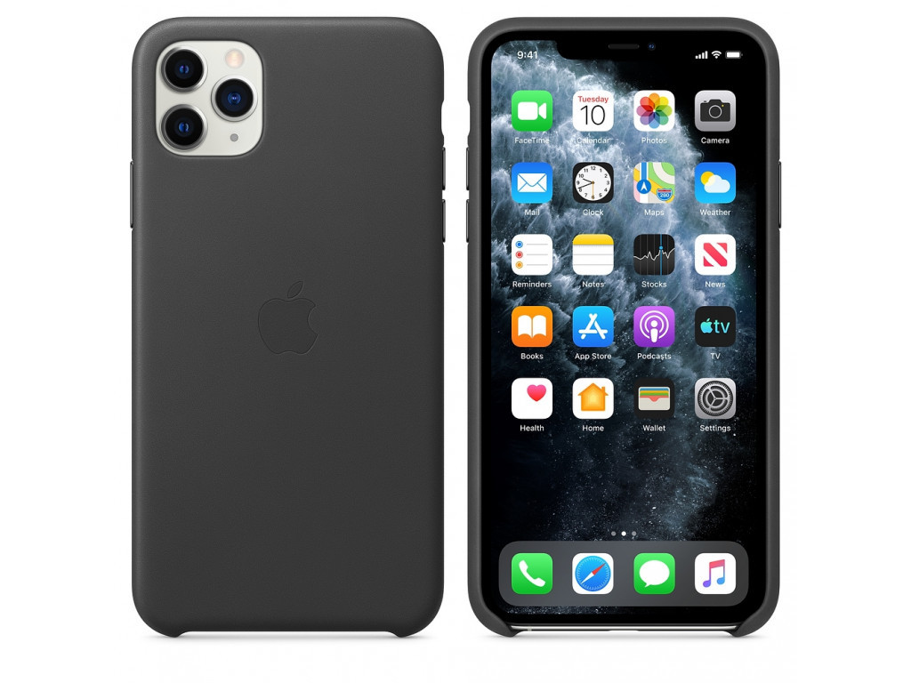 Калъф Apple iPhone 11 Pro Max Leather Case - Black 2563_11.jpg