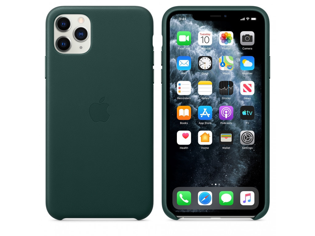 Калъф Apple iPhone 11 Pro Max Leather Case - Forest Green (Seasonal Autumn 2019) 2564_11.jpg