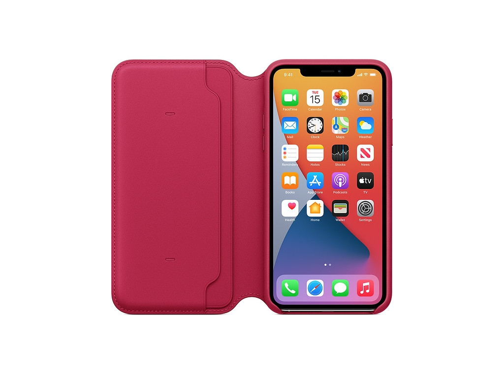 Калъф Apple iPhone 11 Pro Max Leather Folio - Raspberry (Seasonal Spring2020) 2566_11.jpg