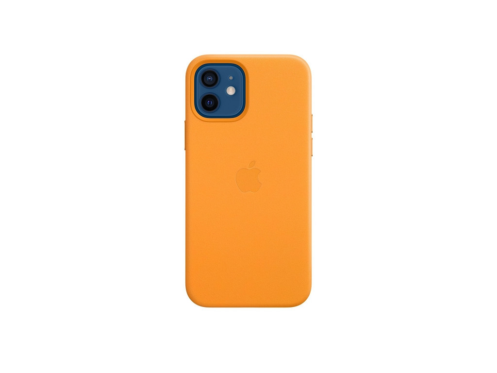 Калъф Apple iPhone 12/12 Pro Leather Case with MagSafe - California Poppy (Seasonal Fall 2020) 2577.jpg
