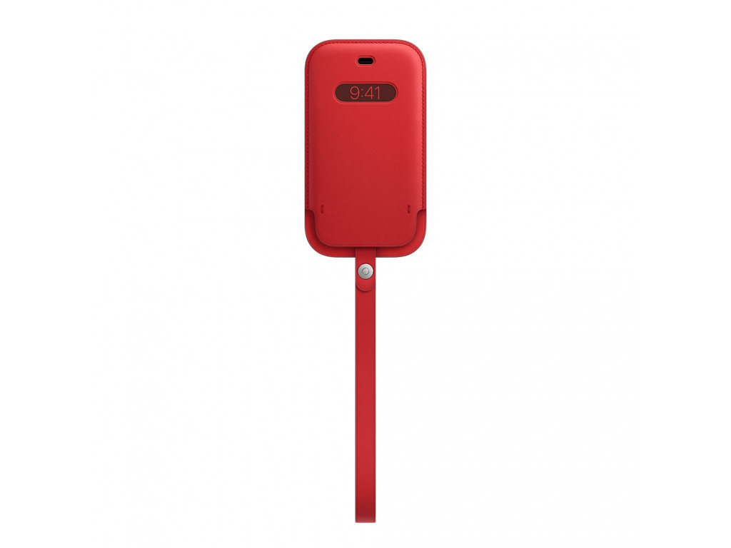 Калъф Apple iPhone 12 mini Leather Sleeve with MagSafe - (PRODUCT)RED 2626.jpg