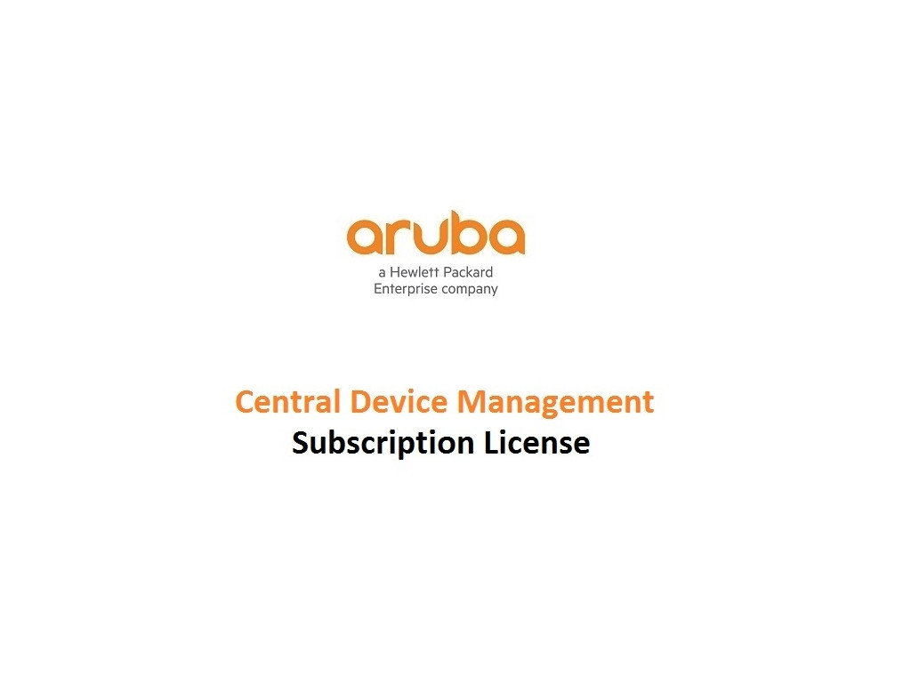 Лиценз за ползване на програмен продукт Aruba Central Svc 1 Token 1y Sub E-STU 8282.jpg