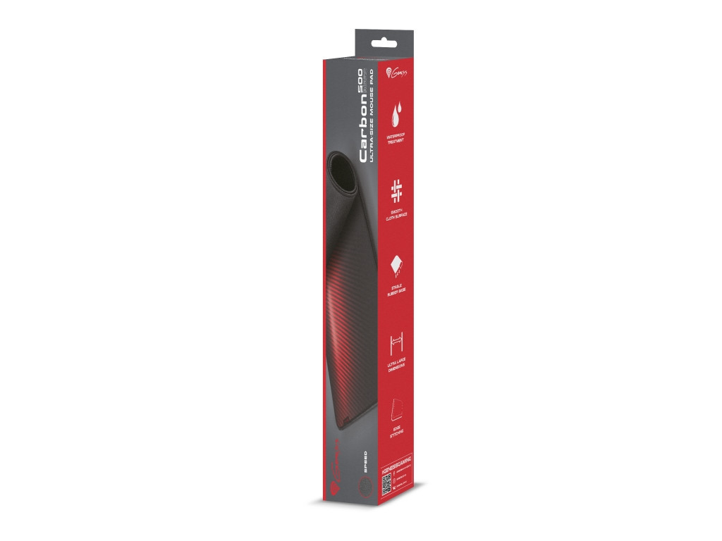 Подложка за мишка Genesis Mouse Pad Carbon 500 Ultra Blaze 110x45 Red 14624_11.jpg