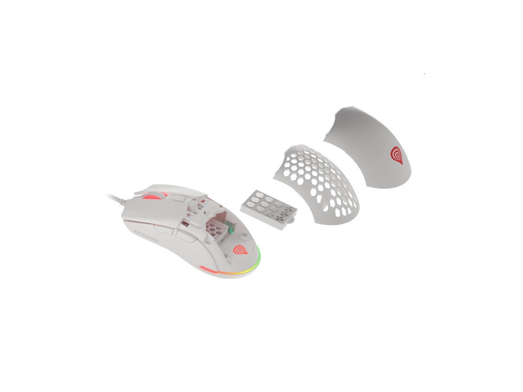 Мишка Genesis Gaming Mouse Krypton 8000DPI RGB Ultralight White PAW3333 18969_1.jpg
