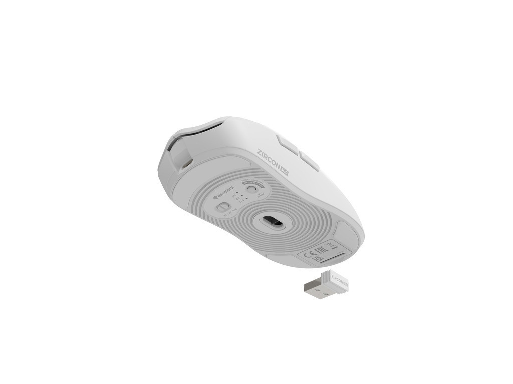 Мишка Genesis Wireless Gaming Mouse Zircon 500 10000Dpi White 26052_6.jpg