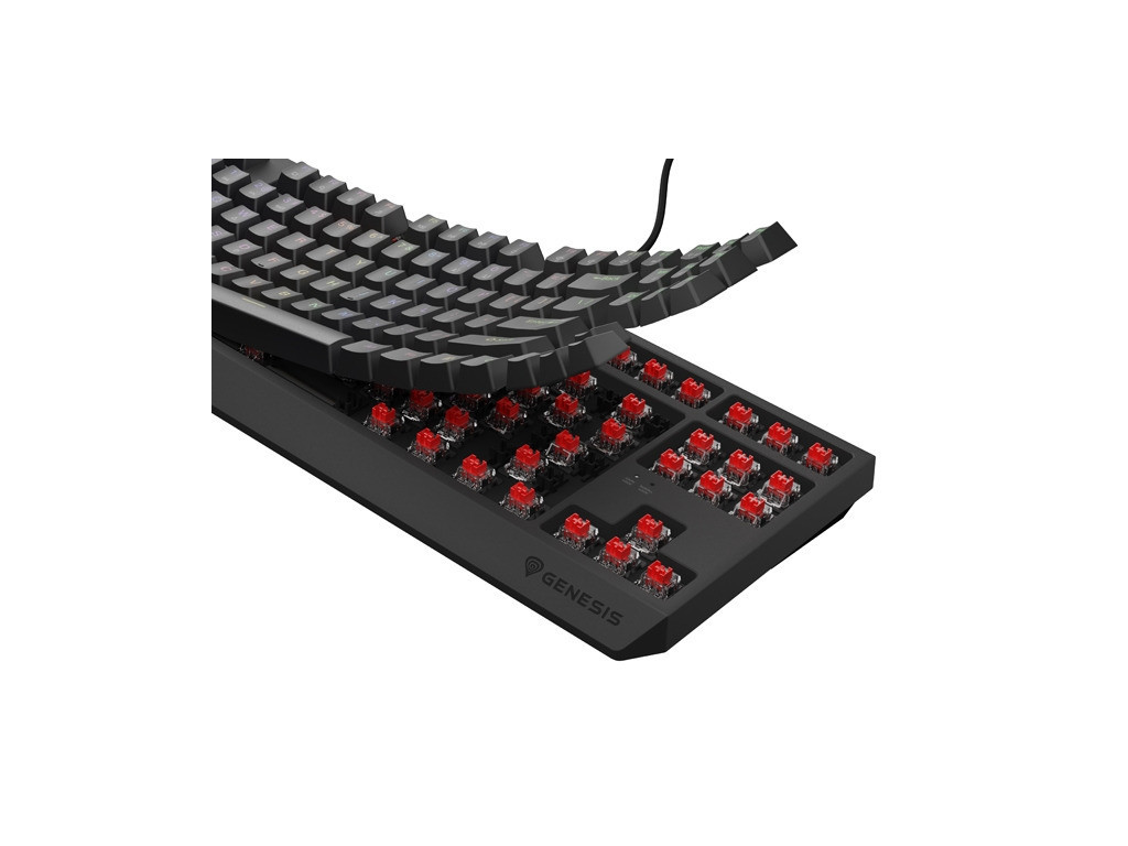 Клавиатура Genesis Gaming Keyboard Thor 230 TKL US RGB Mechanical Outemu Red Black Hot Swap 26085_7.jpg