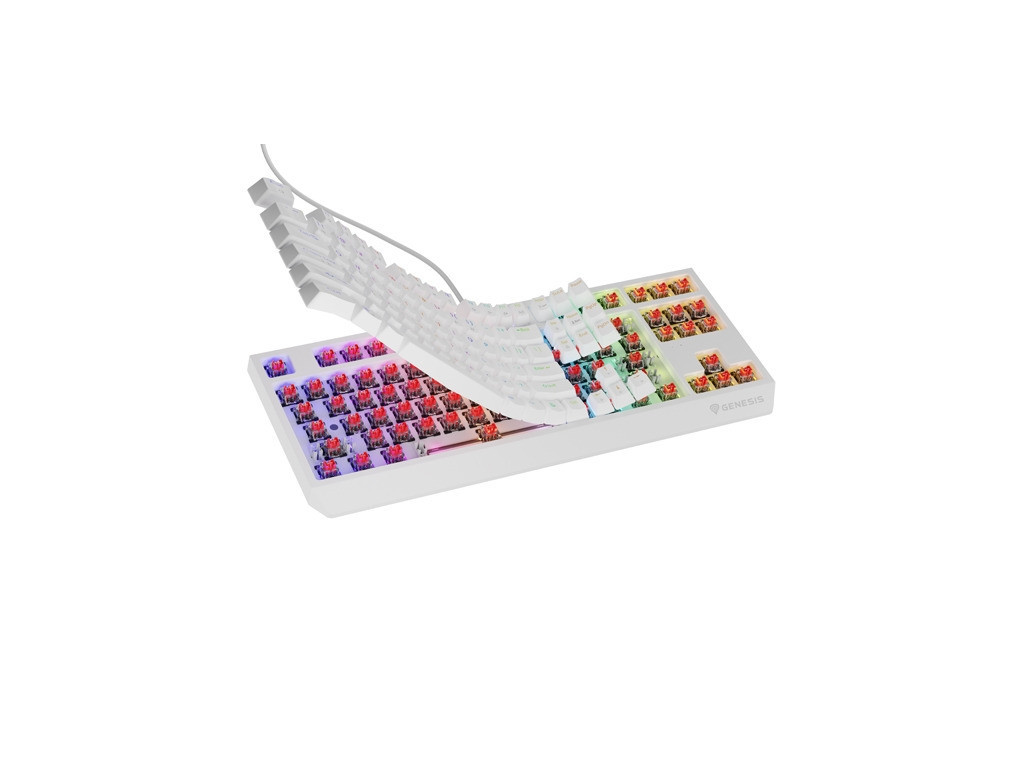 Клавиатура Genesis Gaming Keyboard Thor 230 TKL US RGB Mechanical Outemu Red White Hot Swap 26086_2.jpg
