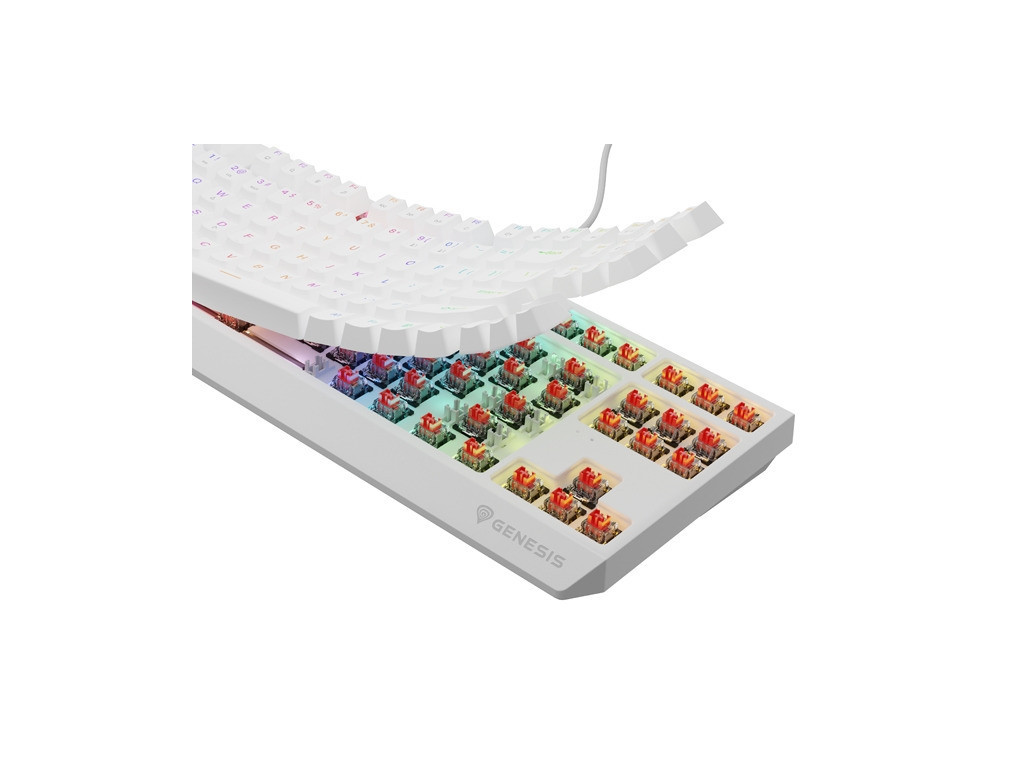 Клавиатура Genesis Gaming Keyboard Thor 230 TKL US RGB Mechanical Outemu Red White Hot Swap 26086_5.jpg