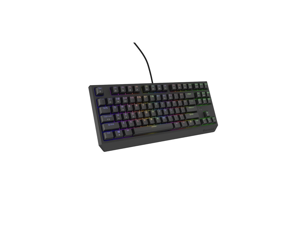 Клавиатура Genesis Gaming Keyboard Thor 230 TKL US RGB Mechanical Outemu Brown Black Hot Swap 26087_3.jpg