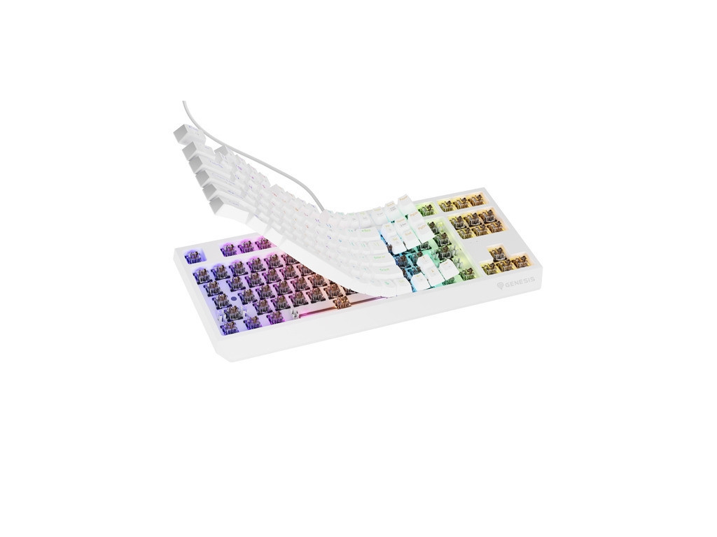 Клавиатура Genesis Gaming Keyboard Thor 230 TKL US RGB Mechanical Outemu Brown White Hot Swap 26088_6.jpg