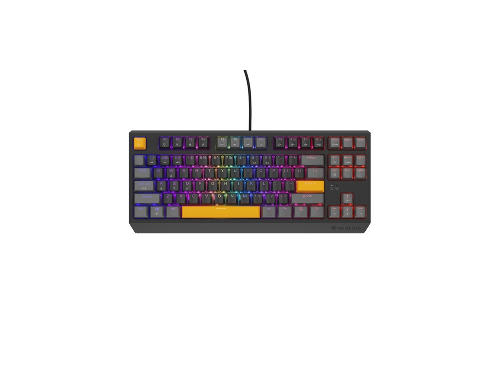 Клавиатура Genesis Gaming Keyboard Thor 230 TKL Anchor Gray Positive US RGB Mechanical Outemu Red 26089.jpg