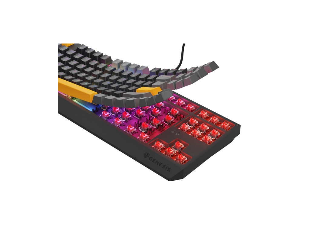Клавиатура Genesis Gaming Keyboard Thor 230 TKL Anchor Gray Positive US RGB Mechanical Outemu Red 26089_4.jpg