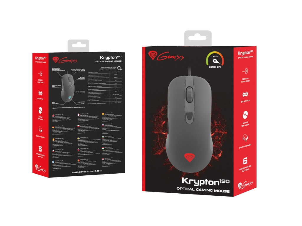 Мишка Genesis Gaming Mouse Krypton 190 Optical 3200Dpi With Software Black 3900_11.jpg