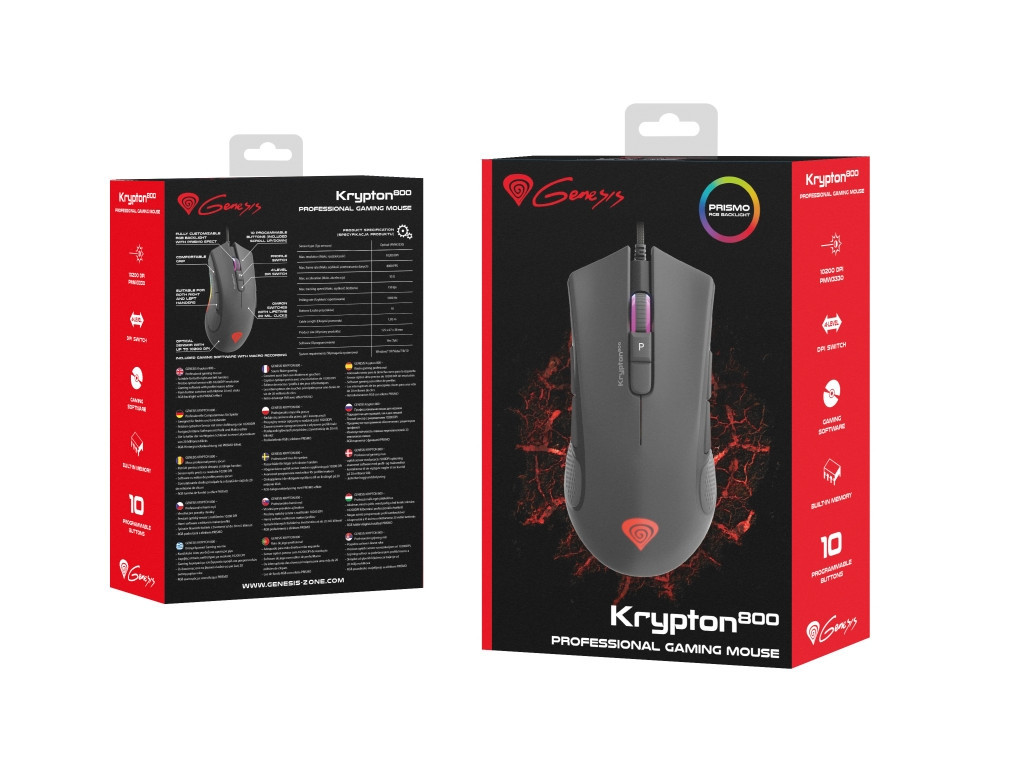Мишка Genesis Gaming Mouse Krypton 800 10200Dpi Optical With Software Black 3906_17.jpg