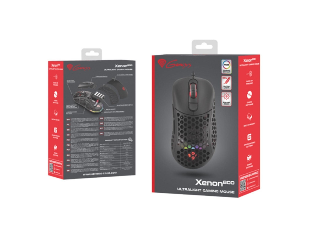 Мишка Genesis Ultralight Gaming Mouse Xenon 800 16000 dpi RGB Black 3912_11.jpg