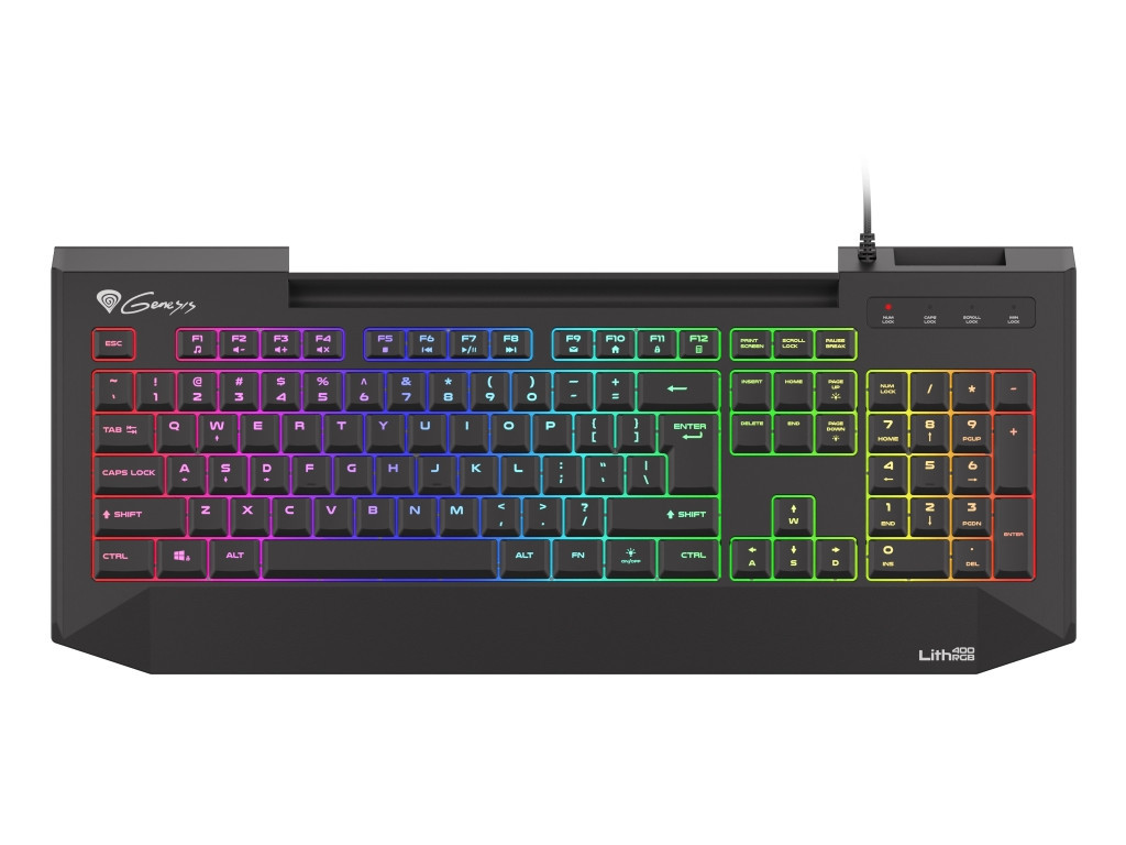 Клавиатура Genesis Gaming Keyboard Lith 400 RGB US Layout RGB Backlight X-Scissor Slim 4073.jpg