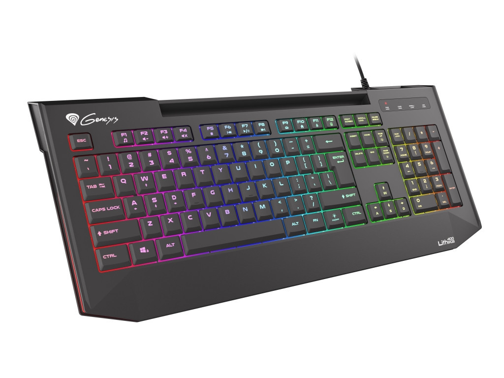 Клавиатура Genesis Gaming Keyboard Lith 400 RGB US Layout RGB Backlight X-Scissor Slim 4073_1.jpg