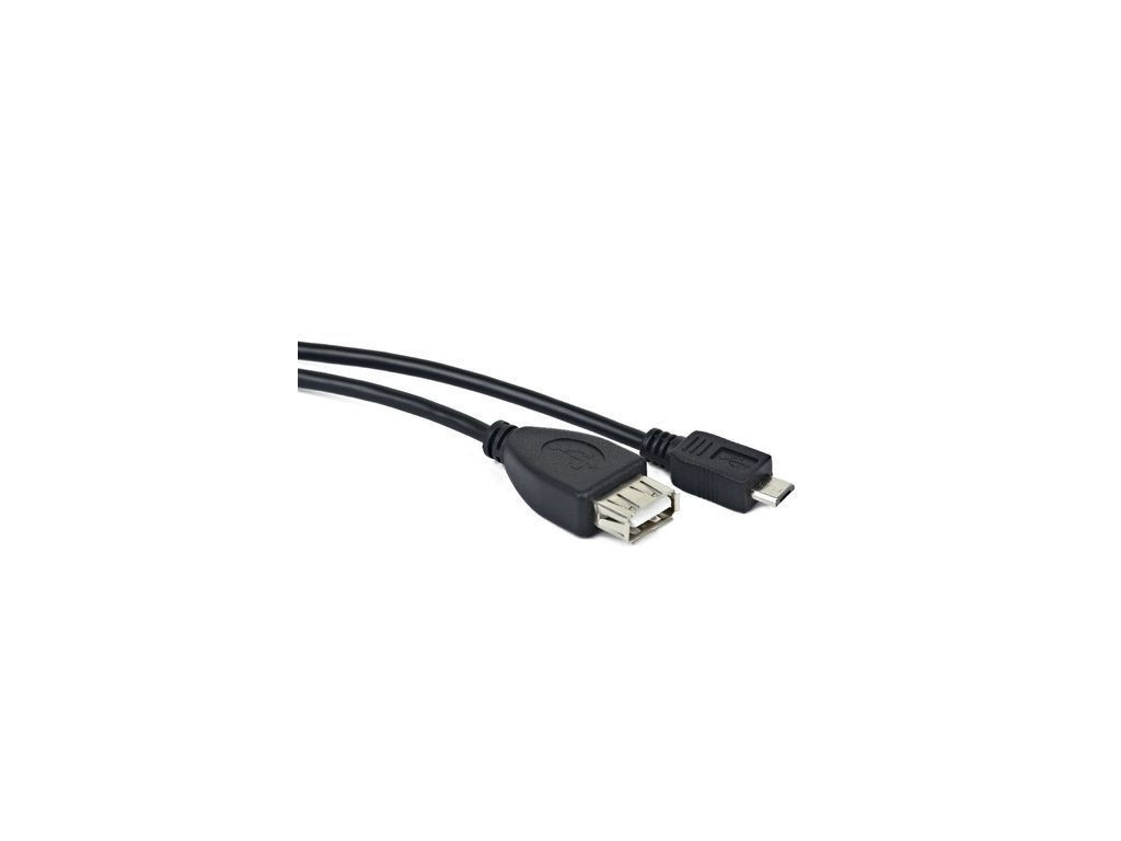 Кабел Lanberg Cable USB MICRO(M)->USB-A(F) 2.0 0.15M OTG Black 24240.jpg