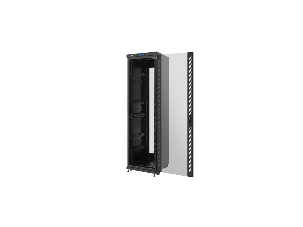 Комуникационен шкаф Lanberg rack cabinet 19" free-standing 42U / 600x600 self-assembly flat pack with glass door LCD 9522_10.jpg