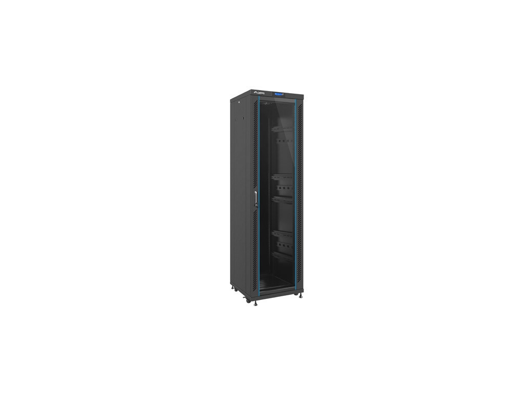 Комуникационен шкаф Lanberg rack cabinet 19" free-standing 42U / 600x600 self-assembly flat pack with glass door LCD 9522_16.jpg