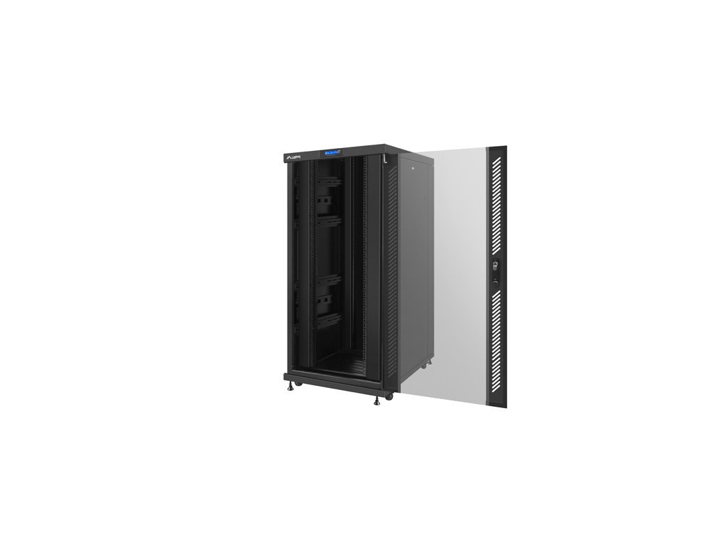 Комуникационен шкаф Lanberg rack cabinet 19" free-standing 27U / 800x1000 self-assembly flatpack with glass door LCD 9530_10.jpg