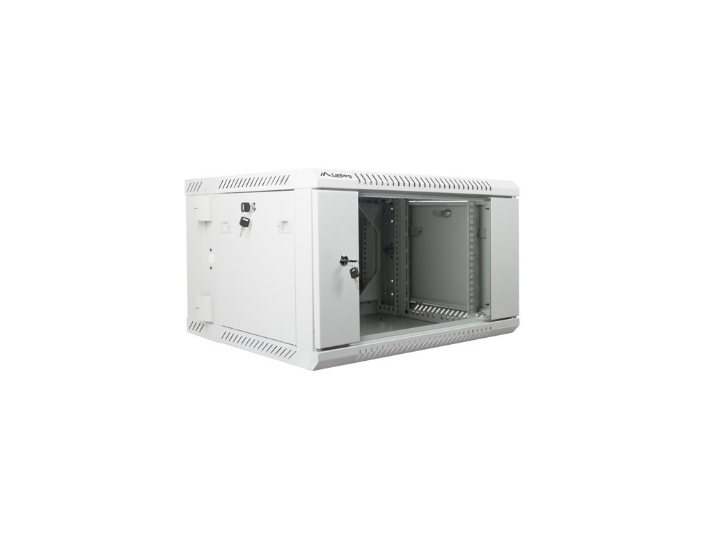 Комуникационен шкаф Lanberg rack cabinet 19” double-section wall-mount 6U / 600x600 for self-assembly (flat pack) 9573_1.jpg
