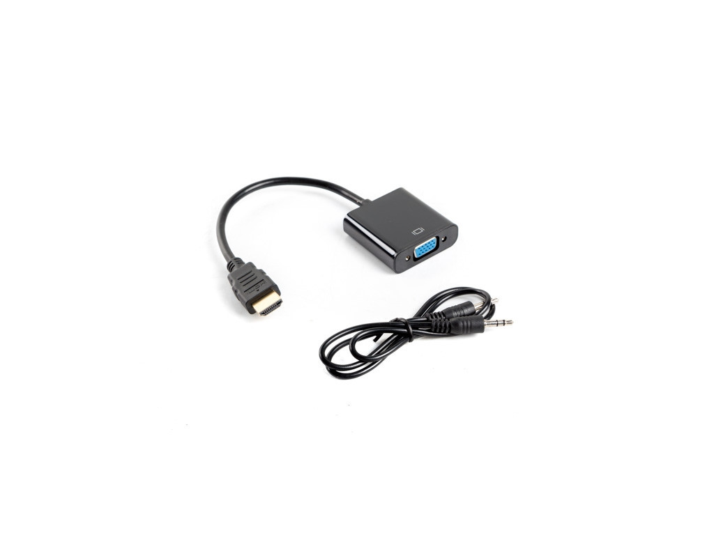 Адаптер Lanberg adapter HDMI-A (m) -> VGA (f) + minijack 3.5mm (f) 9599_1.jpg