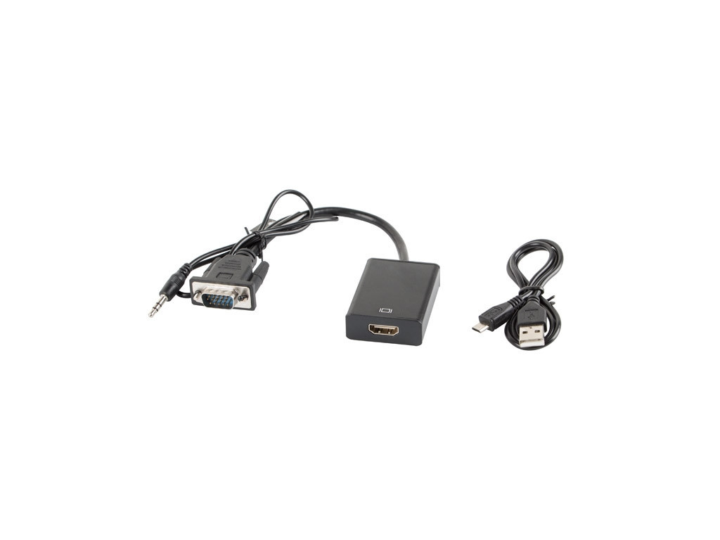 Адаптер Lanberg adapter VGA (f) + audio 3.5mm jack -> HDMI (m) 9603.jpg