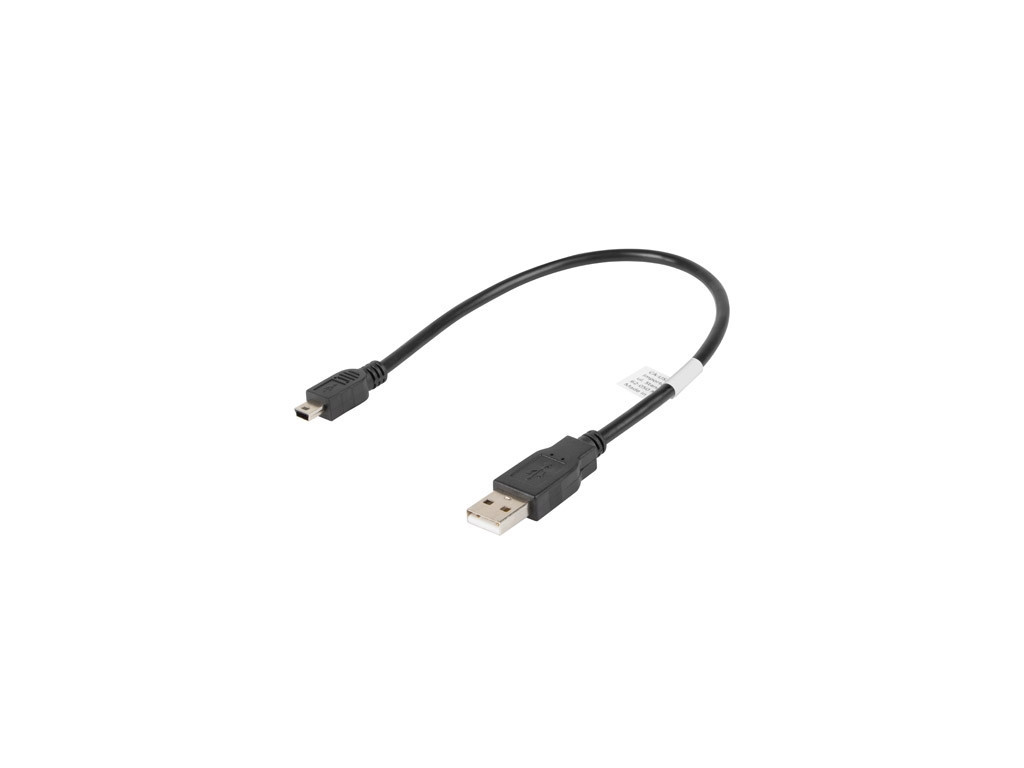 Кабел Lanberg USB MINI-B(M) ->  USB-A (M) 2.0 cable 0.3m 9847_1.jpg