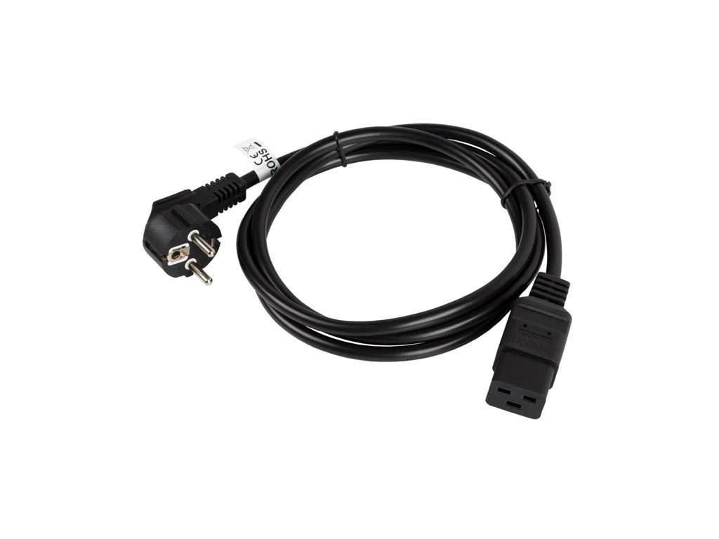 Кабел Lanberg CEE 7/7 -> IEC 320 C19 power cord 16A 1.8m VDE 9984_1.jpg