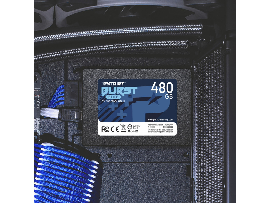 Твърд диск Patriot Burst Elite 480GB SATA3 2.5 15253_4.jpg