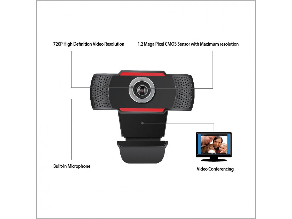 Уебкамера ADESSO CyberTrack H3 720P HD USB Webcam with Built-in Microphone 8532_3.jpg