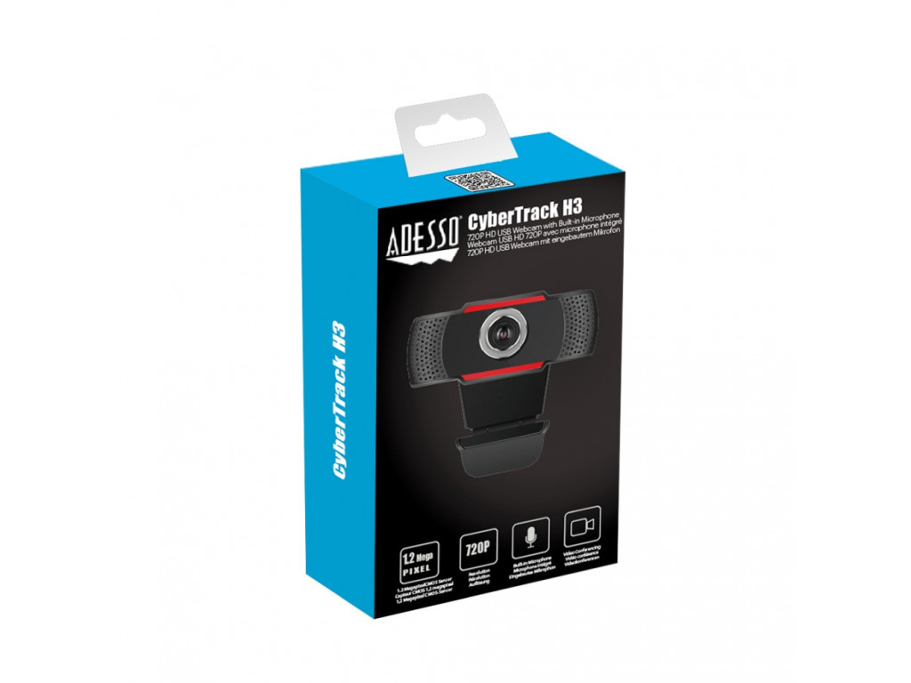 Уебкамера ADESSO CyberTrack H3 720P HD USB Webcam with Built-in Microphone 8532_47.jpg