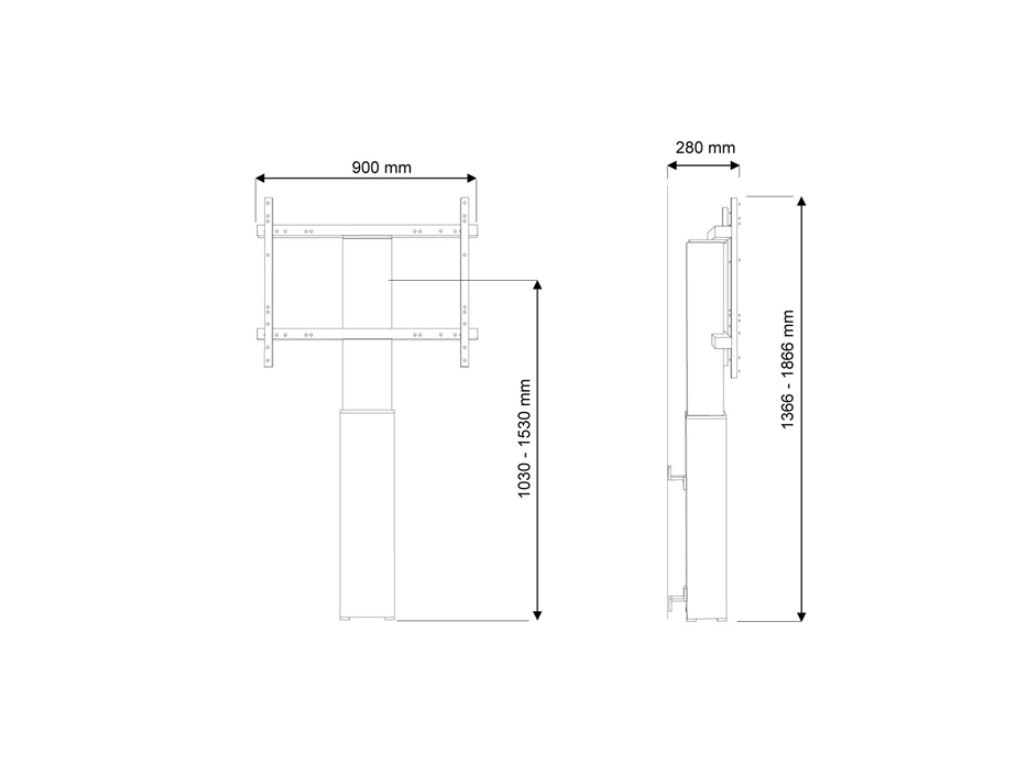 Стойка Neomounts by NewStar Motorised Floor Stand/Wall Mount - VESA 200x200 up to 800x600 6840_1.jpg