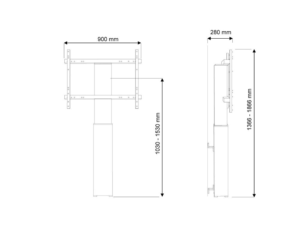 Стойка Neomounts by NewStar Motorised Floor Stand/Wall Mount - VESA 200x200 up to 800x600 6841_13.jpg