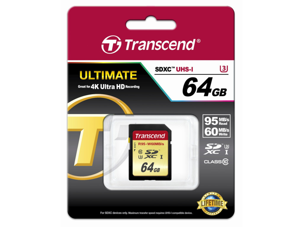 Памет Transcend 64GB SDXC UHS-I U3 Card 6455_1.jpg