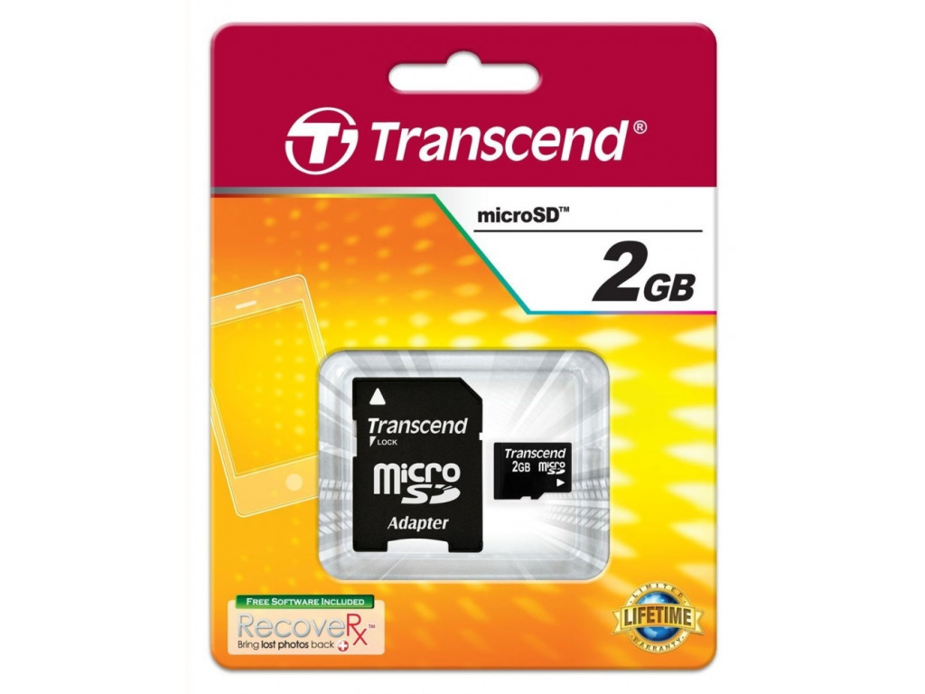 Памет Transcend 2GB microSD (with adapter) 6485_1.jpg