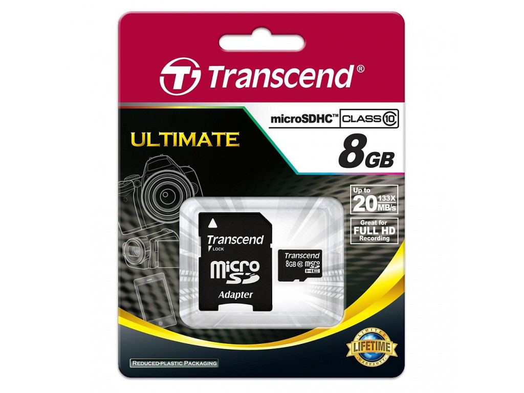 Памет Transcend 8GB microSDHC (with adapter 6488_11.jpg