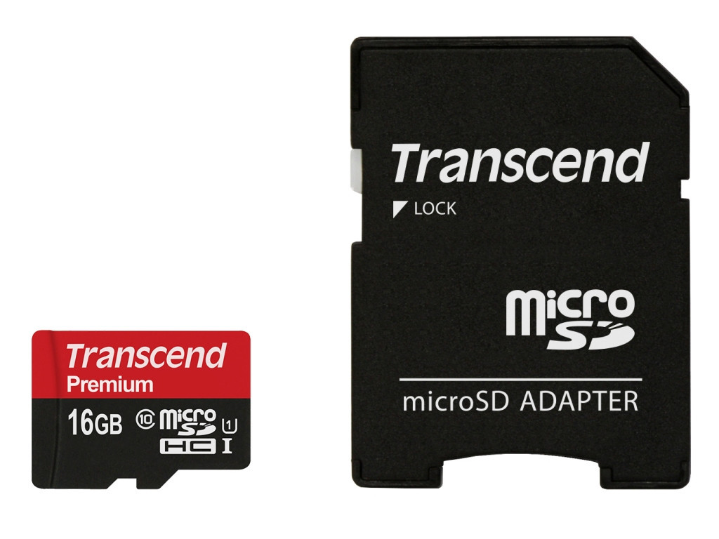 Памет Transcend 16GB micro SDHC UHS-I Premium (with adapter 6493.jpg