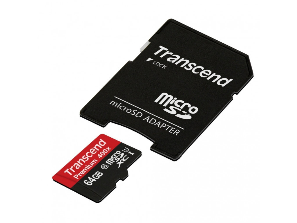 Памет Transcend 64GB micro SDXC UHS-I Premium (with adapter 6495.jpg