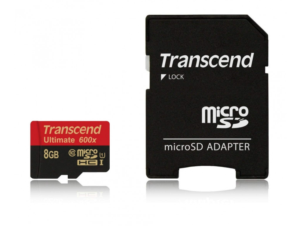 Памет Transcend 8GB microSDHC UHS-I (with adapter 6497.jpg