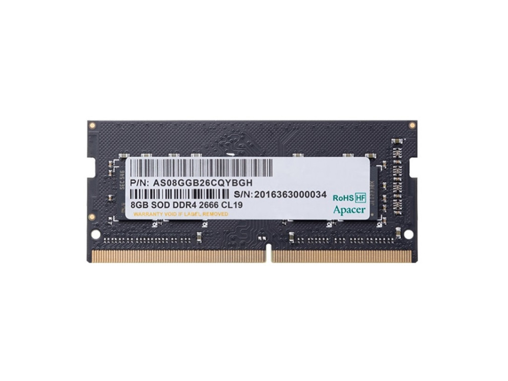 Памет Apacer 8GB Notebook Memory - DDR4 SODIMM 2666 MHz 26473.jpg